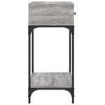 vidaXL Konzolový stolík sivý sonoma 75 x 34,5 x 75 cm kompozitné drevo – Obrázok 5