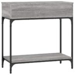 vidaXL Konzolový stolík sivý sonoma 75 x 34,5 x 75 cm kompozitné drevo – Obrázok 7