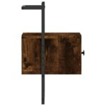 vidaXL Nočné skrinky nástenné 2 ks dymový dub 35x30x51cm kompoz. drevo – Obrázok 7