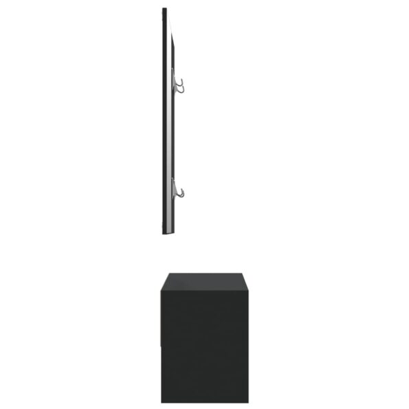 vidaXL Súprava nábytku do chodby čierna kompozitné drevo – Obrázok 5