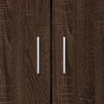 vidaXL Knižnica hnedý dub 82,5x30,5x115 cm kompozitné drevo – Obrázok 9