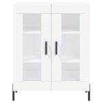 vidaXL Vysoká skrinka biela 69,5x34x180 cm spracované drevo – Obrázok 8