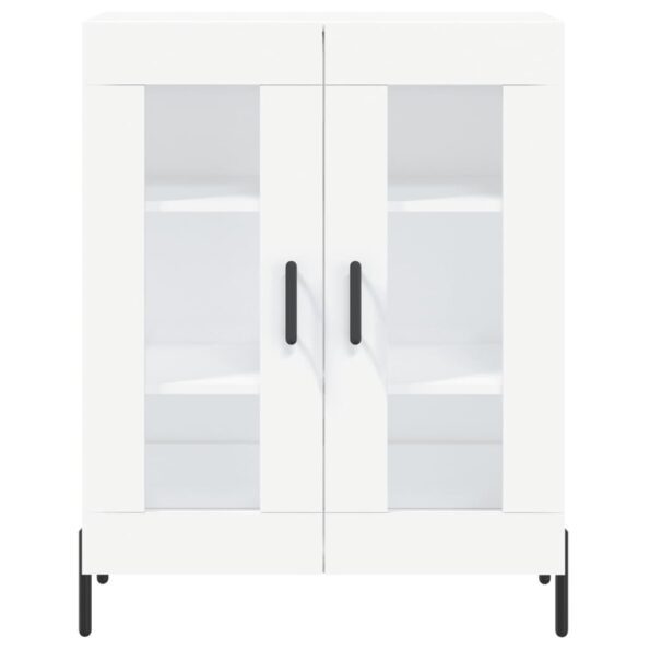 vidaXL Vysoká skrinka biela 69,5x34x180 cm spracované drevo – Obrázok 8