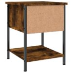 vidaXL Nočný stolík dymový dub 34x35,5x45 cm spracované drevo – Obrázok 8