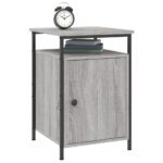 vidaXL Nočné stolíky 2 ks sivé sonoma 40x42x60 cm kompozitné drevo – Obrázok 4