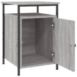 vidaXL Nočné stolíky 2 ks sivé sonoma 40x42x60 cm kompozitné drevo – Obrázok 6