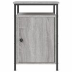 vidaXL Nočné stolíky 2 ks sivé sonoma 40x42x60 cm kompozitné drevo – Obrázok 7