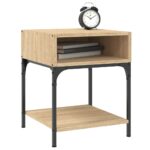 vidaXL Nočné stolíky 2 ks dub sonoma 40x41x50 kompozitné drevo – Obrázok 3