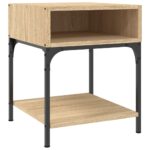 vidaXL Nočné stolíky 2 ks dub sonoma 40x41x50 kompozitné drevo – Obrázok 4