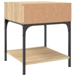 vidaXL Nočné stolíky 2 ks dub sonoma 40x41x50 kompozitné drevo – Obrázok 7