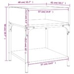 vidaXL Nočné stolíky 2 ks dub sonoma 40x41x50 kompozitné drevo – Obrázok 10