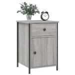 vidaXL Nočné stolíky 2 ks sivé sonoma 40x42x60 cm kompozitné drevo – Obrázok 3