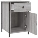 vidaXL Nočné stolíky 2 ks sivé sonoma 40x42x60 cm kompozitné drevo – Obrázok 7