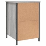 vidaXL Nočné stolíky 2 ks sivé sonoma 40x42x60 cm kompozitné drevo – Obrázok 9