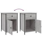 vidaXL Nočné stolíky 2 ks sivé sonoma 40x42x60 cm kompozitné drevo – Obrázok 10