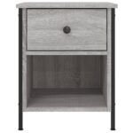 vidaXL Nočné stolíky 2 ks, sivá sonoma 40x42x50 cm, kompozitné drevo – Obrázok 7