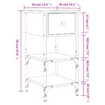 vidaXL Nočné stolíky 2 ks hnedý dub 34x36x70 cm kompozitné drevo – Obrázok 12