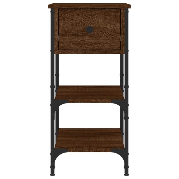vidaXL Nočné stolíky 2 ks hnedý dub 34x36x70 cm kompozitné drevo – Obrázok 7