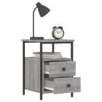 vidaXL Nočný stolík sivý sonoma 34x35,5x50 cm kompozitné drevo – Obrázok 4