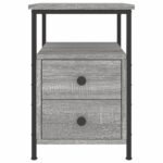 vidaXL Nočný stolík sivý sonoma 34x35,5x50 cm kompozitné drevo – Obrázok 5