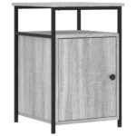 vidaXL Nočné stolíky 2 ks sivé sonoma 40x42x60 cm kompozitné drevo – Obrázok 3