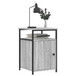 vidaXL Nočné stolíky 2 ks sivé sonoma 40x42x60 cm kompozitné drevo – Obrázok 4