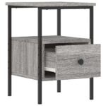 vidaXL Nočné stolíky 2 ks sivý dub sonoma 34x36x50 cm kompozitné drevo – Obrázok 6