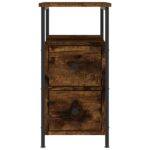 vidaXL Nočné stolíky 2 ks dymový dub 30x60x60 cm kompozitné drevo – Obrázok 6