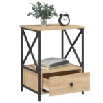 vidaXL Nočné stolíky 2 ks, dub sonoma 50x41x65 cm, kompozitné drevo – Obrázok 4