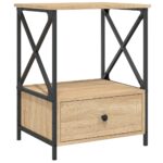 vidaXL Nočné stolíky 2 ks, dub sonoma 50x41x65 cm, kompozitné drevo – Obrázok 5