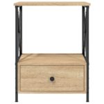 vidaXL Nočné stolíky 2 ks, dub sonoma 50x41x65 cm, kompozitné drevo – Obrázok 6