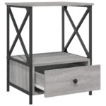 vidaXL Nočné stolíky 2 ks, sivá sonoma 50x41x65 cm, kompozitné drevo – Obrázok 7
