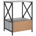vidaXL Nočné stolíky 2 ks, sivá sonoma 50x41x65 cm, kompozitné drevo – Obrázok 9