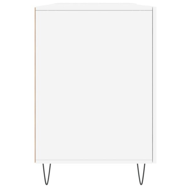 vidaXL Stôl biely 140x50x75 cm kompozitné drevo – Obrázok 7