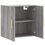 vidaXL Nástenná skrinka sivá sonoma 60x31x60 cm kompozitné drevo – Obrázok 6