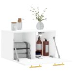 vidaXL Nástenná skrinka, biela 60x36,5x35 cm, kompozitné drevo – Obrázok 4