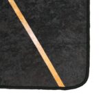 vidaXL Koberec umývateľný čierno-zlatý 120x180 cm protišmykový – Obrázok 3