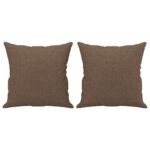 vidaXL 3-miestna pohovka s vankúšmi hnedá 180 cm látka – Obrázok 5