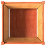 vidaXL Záhradný kvetináč voskový hnedý 60x60x60 cm masívna borovica – Obrázok 8