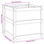 vidaXL Záhradné kvetináče 2 ks impregnovaná borovica – Obrázok 12