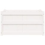 vidaXL Záhradný kvetináč biely 90x50x50 cm borovicový masív – Obrázok 5