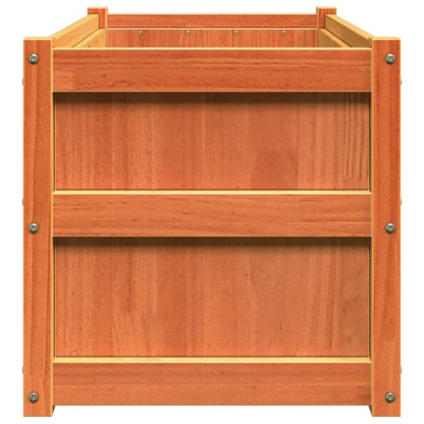 vidaXL Záhradný kvetináč voskový hnedý 90x50x50 cm borovicový masív – Obrázok 6