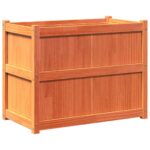 vidaXL Záhradný kvetináč voskový hnedý 90x50x70 cm masívna borovica – Obrázok 2