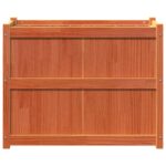 vidaXL Záhradný kvetináč voskový hnedý 90x50x70 cm masívna borovica – Obrázok 5
