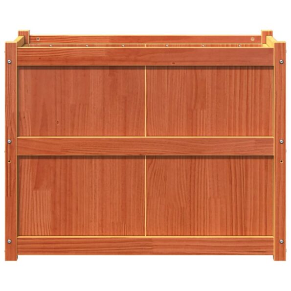 vidaXL Záhradný kvetináč voskový hnedý 90x50x70 cm masívna borovica – Obrázok 5