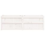 vidaXL Záhradný kvetináč biely 150x50x50 cm borovicový masív – Obrázok 5