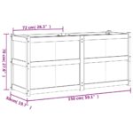 vidaXL Záhradný kvetináč 150x50x70 cm impregnovaná borovica – Obrázok 11