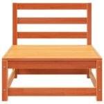vidaXL Záhradná pohovka bez podrúčok vosková hnedá 70x70x67cm borovica – Obrázok 4