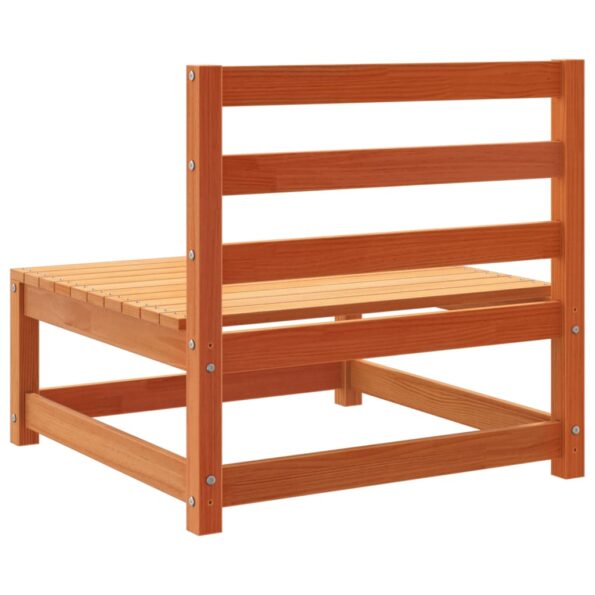 vidaXL Záhradná pohovka bez podrúčok vosková hnedá 70x70x67cm borovica – Obrázok 6