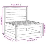vidaXL Záhradné pohovky bez podrúčok 3 ks 70x70x67 cm masívny douglas – Obrázok 9